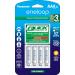Panasonic K-KJ55M3A4BA Advanced Individual Battery 3 Hour Quick Charger with 4 AAA eneloop Rechargeable Batteries, White AAA 4 Count (Pack of 1) w/ Quick Charger