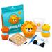 The Woobles Beginners Crochet Kit with Easy Peasy Yarn, Crochet Kit for Complete Beginners with Step-by-Step Video Tutorials, Sebastian The Lion Orange