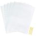 Pllieay 5 Pieces 7 Count Plastic Mesh Canvas Sheets for Embroidery Acrylic Yarn Crafting Knit and Crochet Projects (10.2 x 13.2 inch Come with 4 Pieces Weaving Needles) white