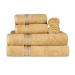 SUPERIOR Luxury Cotton Bath Towel Set - 6-Piece Towel Set, Premium Egyptian Cotton Towels, Gold Gold 6PC Set