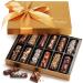 Hazel & Creme Chocolate Hazelnut Wafer Gift - Chocolate Food Gift - Gourmet Wafers - Sympathy, Birthday, Thank You Gift Basket Large (Pack of 1)