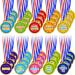 Gejoy Award Medals Assortment Medals for Awards for Kids Award Medals Assortment Olympic Style Plastic Winner Award Medals for Kids Sports Talent Show Gymnastic Birthday Party Favors 60