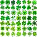 FANRUI 48 PCS 3D Shamrock Temporary Tattoos For Kids Adults Irish Party Favor Accessories  St. Patrick's Day Tattoos Stickers Women Men  Saint Patricks Day Tattoo Lucky Green Four Leaf Clover Decals