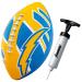 Franklin Sports NFL Team Footballs - Rubber Youth Mini Footballs for All NFL Teams - Kids Junior 8.5" Football + Air Pump Sets - Official NFL Licensed Footballs Los Angeles Chargers