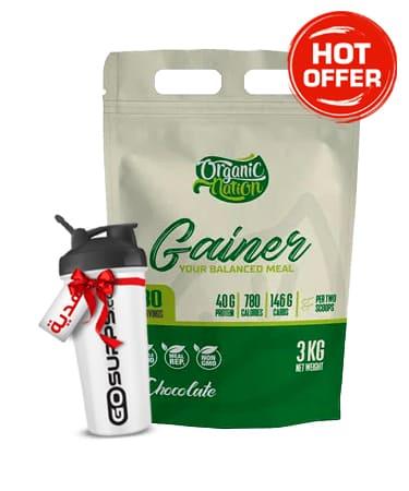 Organic Nation Gainer - 30 Servings + Free GoSupps Shaker